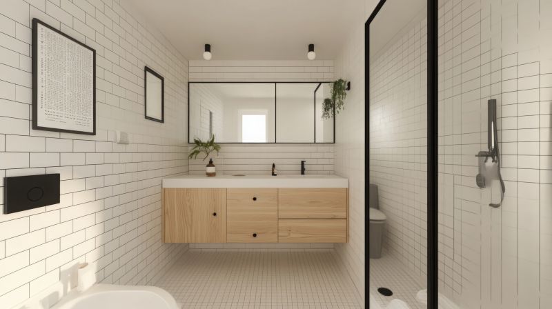 Bathroom with floating vanity